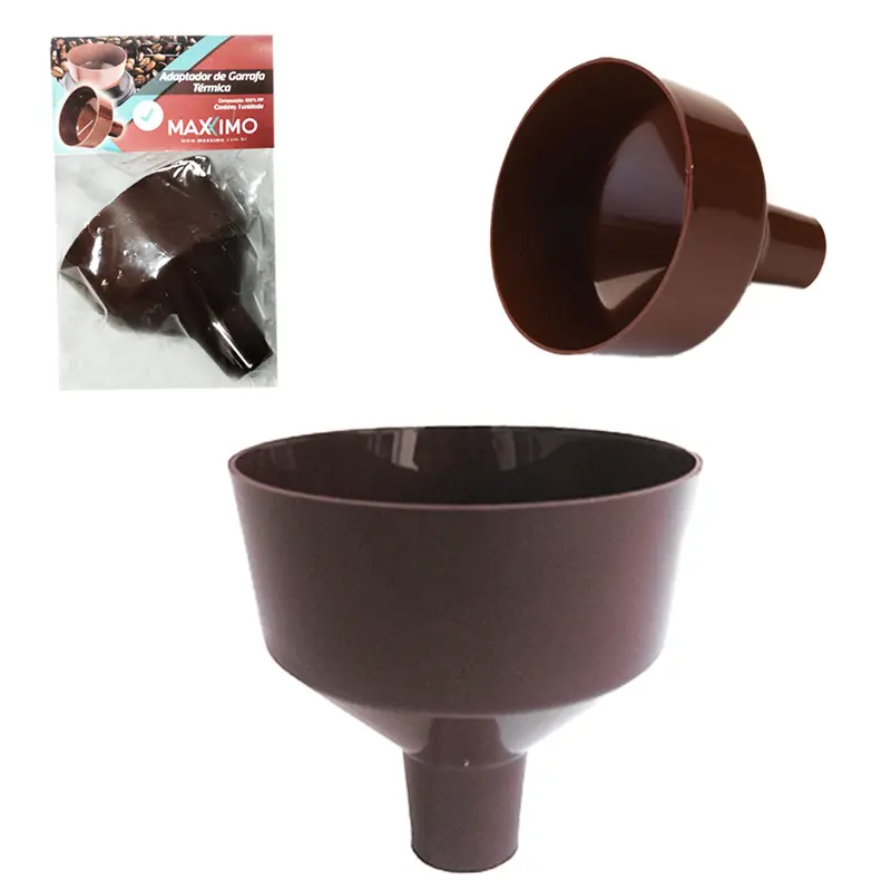 ADAPTADOR DE PLASTICO PARA GARRAFA TERMICA MARROM 7,5X7,5CM DE Ø NA SOLAPA