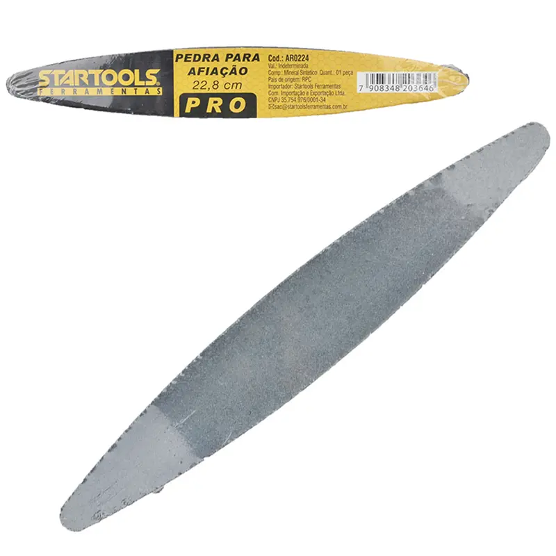 AFIADOR PEDRA PARA AFIAR / AMOLAR FACA CANOA PRO 9'' 22,8X3,5X1,5CM