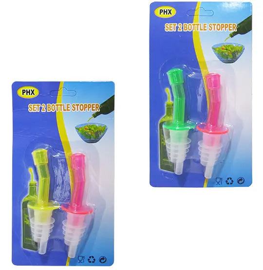 BICO DOSADOR DE PLASTICO COM 2 PECAS 10CM NA CARTELA