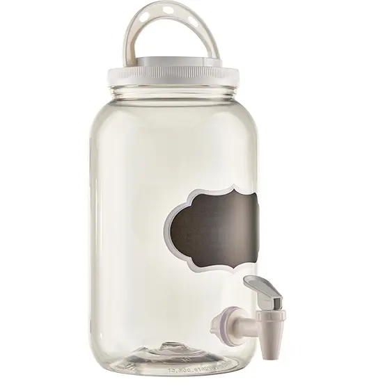 SUQUEIRA DE PLASTICO BRANCA COM LOUSA + ALCA 3600ML