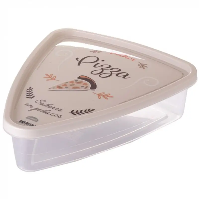 POTE PORTA PIZZA DE PLASTICO TRIANGULAR 1,2L