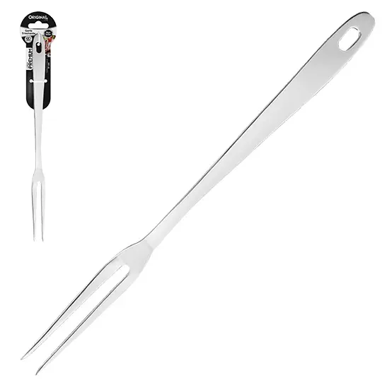 GARFO TRINCHANTE DE INOX PARA CHURRASCO PREMIUM 31CM