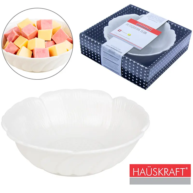 PETISQUEIRA FLOR DE PORCELANA HAUSKRAFT 350ML 5X15CM DE Ø