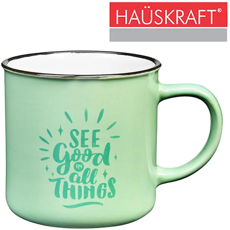CANECA DE PORCELANA SEE GOOD ALL THINGS HAUSKRAFT 310ML