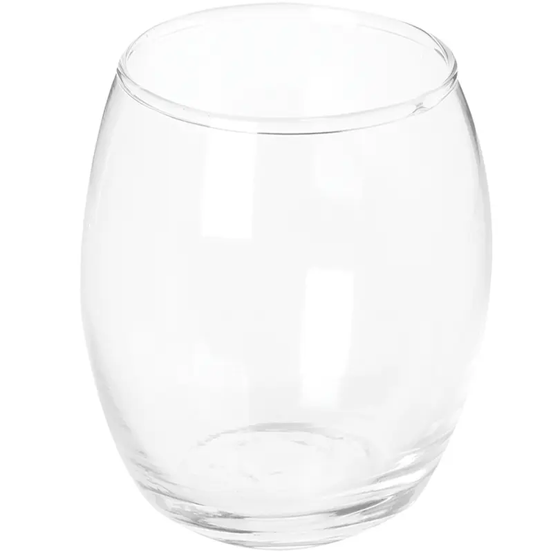 VASO DE VIDRO BARRICA MEDIO 17X16CM DE Ø