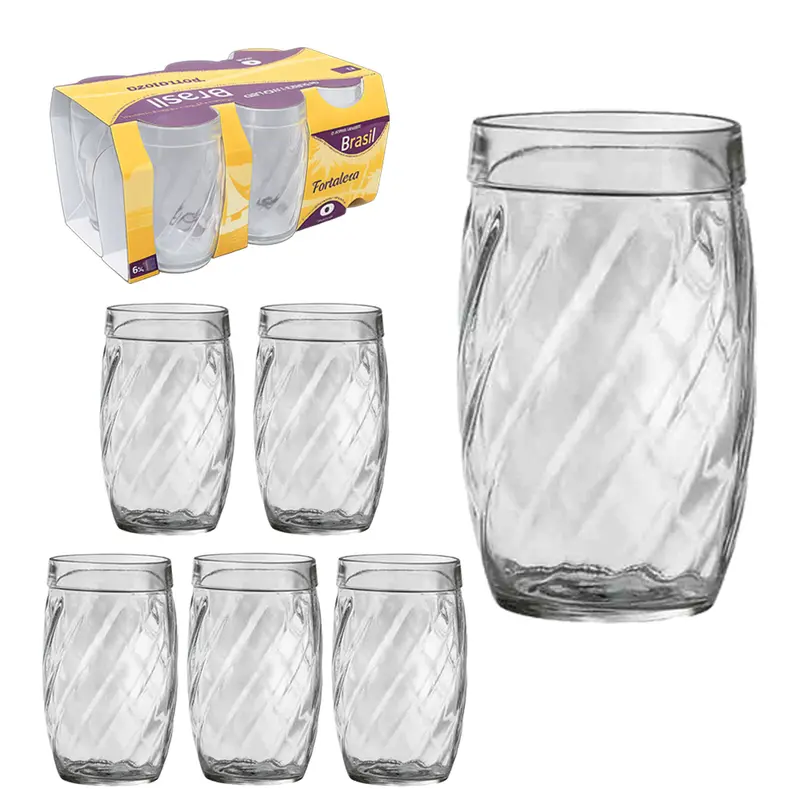 JOGO DE COPO DE VIDRO ITAPEMA COM 6 PECAS 330ML