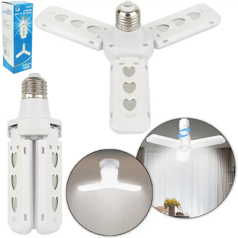 LAMPADA MULTIFUNCIONAL DE LED 18W 6500K BRANCA FRIA BIVOLT