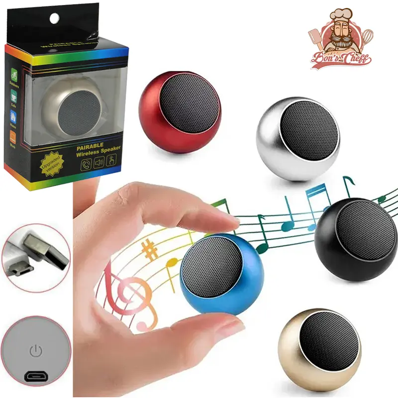 MINI CAIXA DE SOM PORTATIL RECARREGAVEL BLUETOOTH CABO USB COLORS