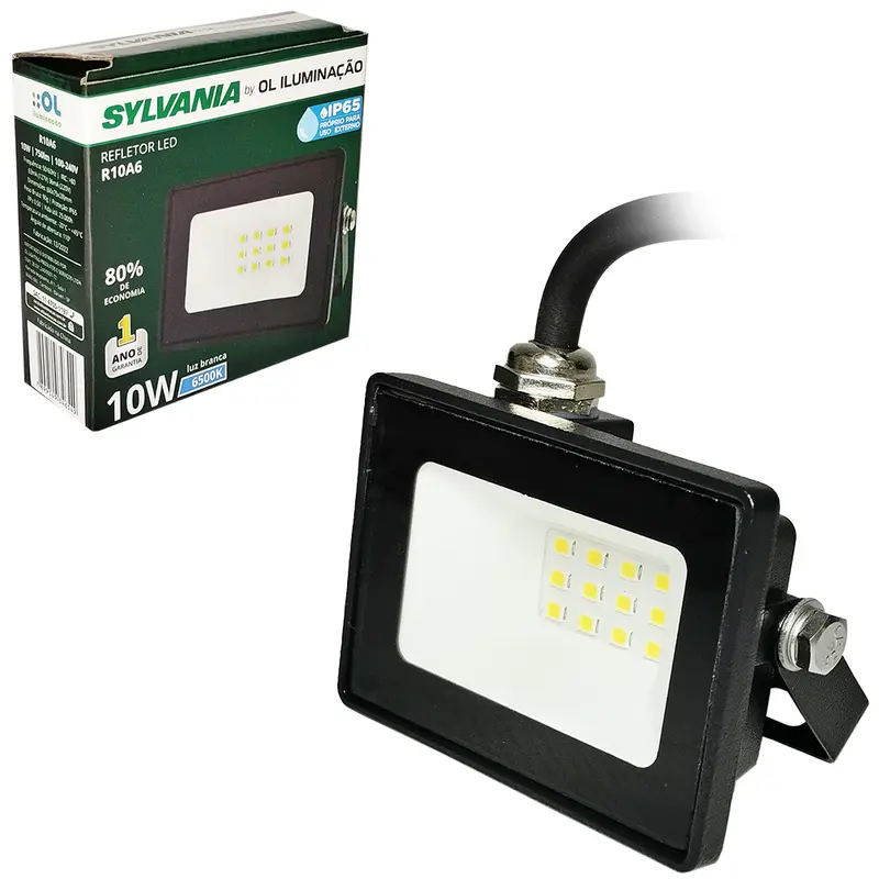 REFLETOR DE LED 10W 6500K BRANCA FRIA BIVOLT