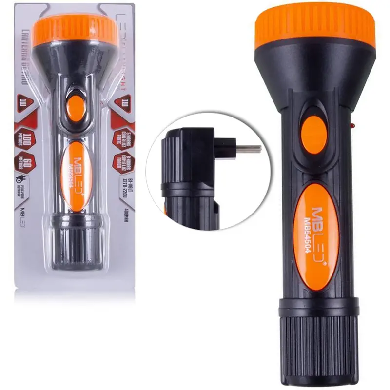 LANTERNA RECARREGAVEL BIVOLT COM 9 LEDS