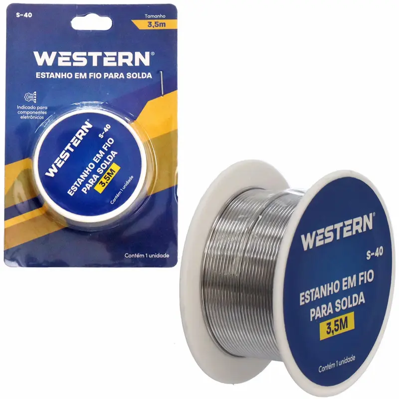 ESTANHO PARA SOLDA CARRETEL 40GR 1MM 3,5M