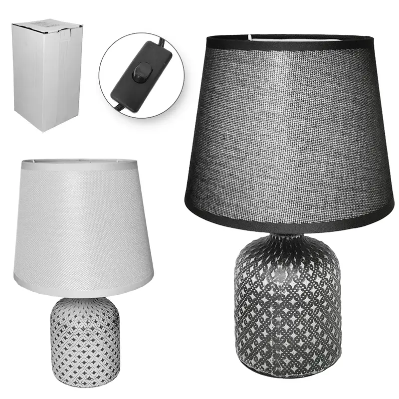 ABAJUR LUMINARIA COM CUPULA E BASE DE PORCELANA VASO BIVOLT 27,4X18CM DE Ø