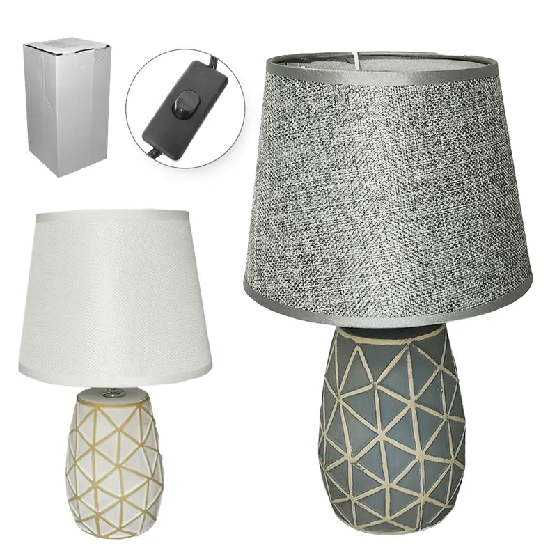 ABAJUR LUMINARIA COM CUPULA E BASE DE PORCELANA VASO BIVOLT 28,3X18CM DE Ø