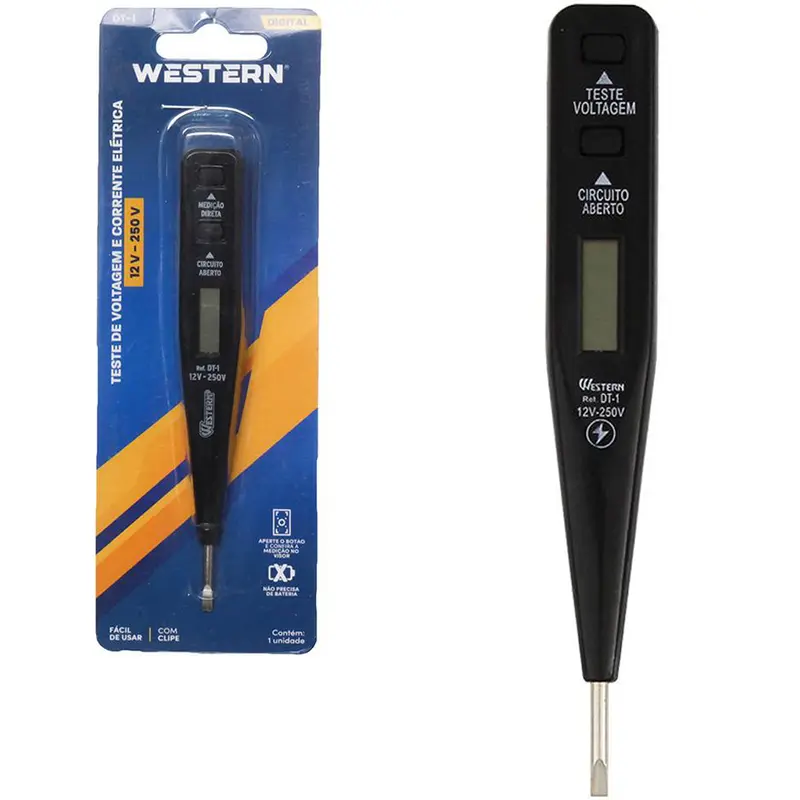 CHAVE PARA TESTE DE VOLTAGEM DIGITAL 12 A 250V