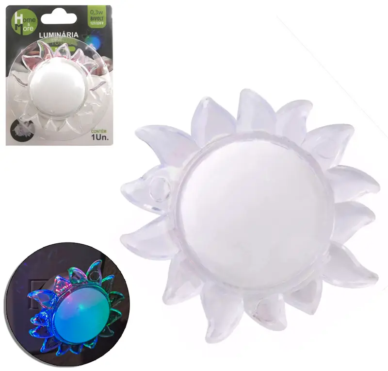 ABAJUR LUMINARIA DE TOMADA DE LED SOL BIVOLT