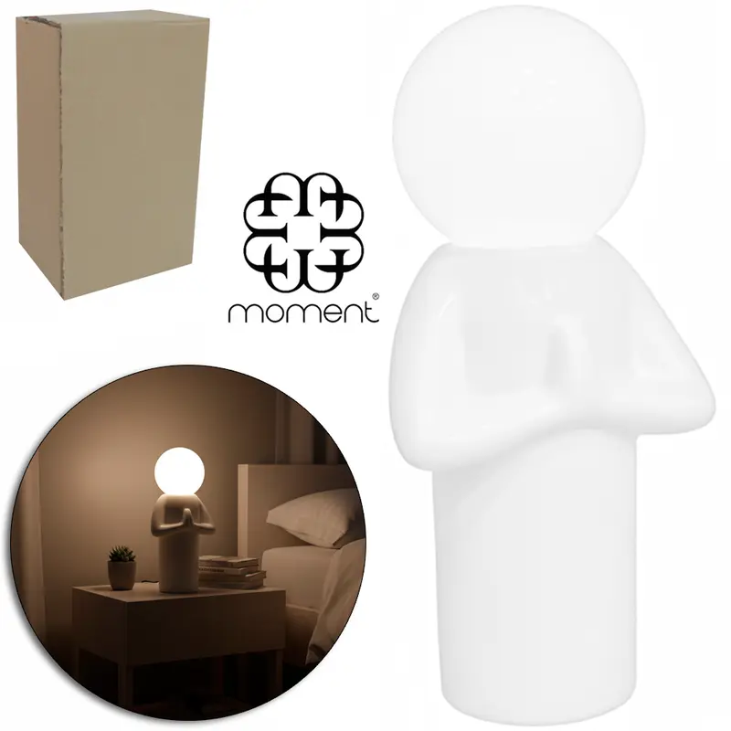 ENFEITE LUMINARIA DECORATIVO ANJO DE CERAMICA / VIDRO A PILHA 22,5X6CM