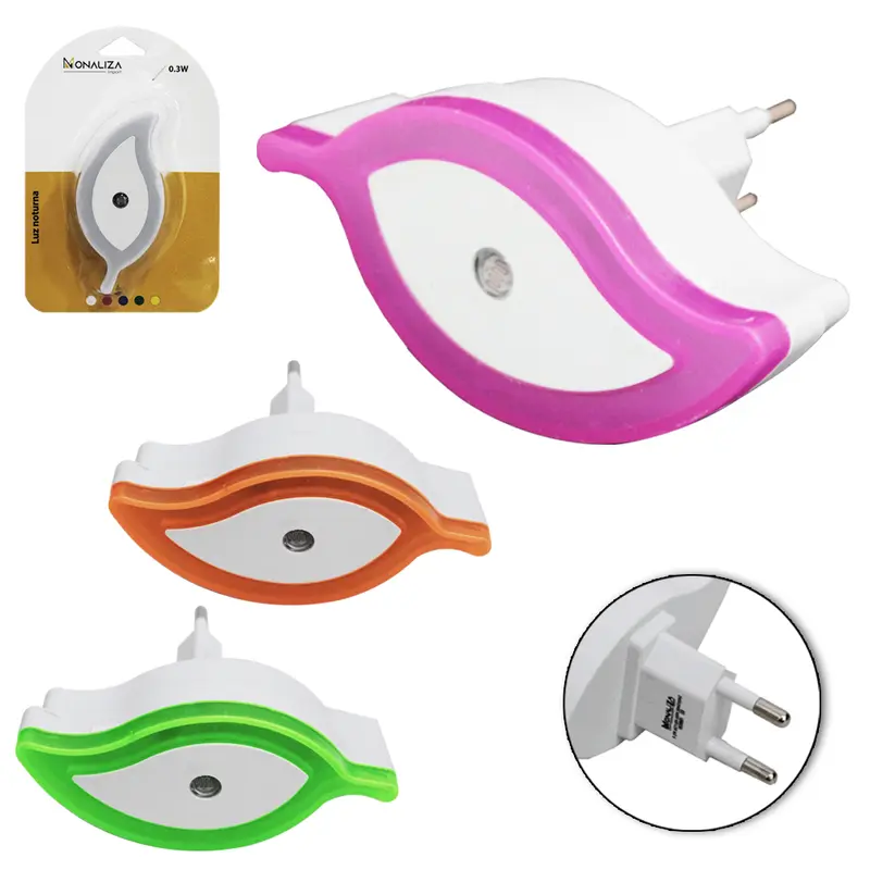 ABAJUR LUMINARIA DE TOMADA DE LED COM SENSOR FOTOCELULA BIVOLT