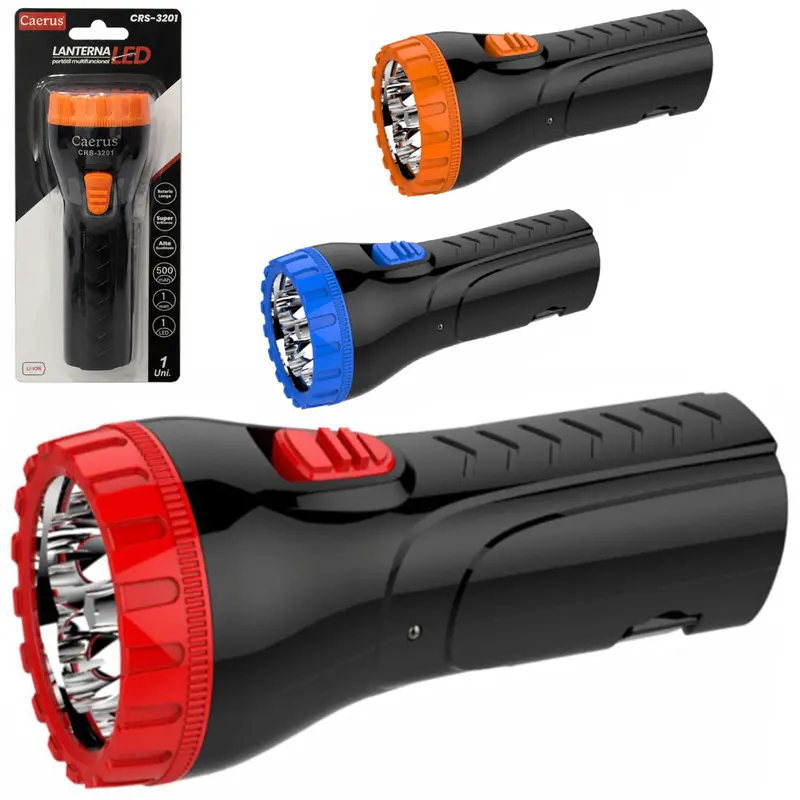 LANTERNA RECARREGAVEL BIVOLT COM 1 LED