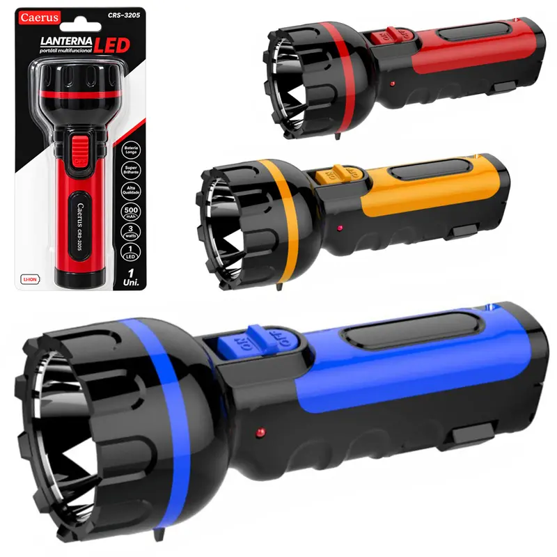 LANTERNA RECARREGAVEL BIVOLT COM 1 LED