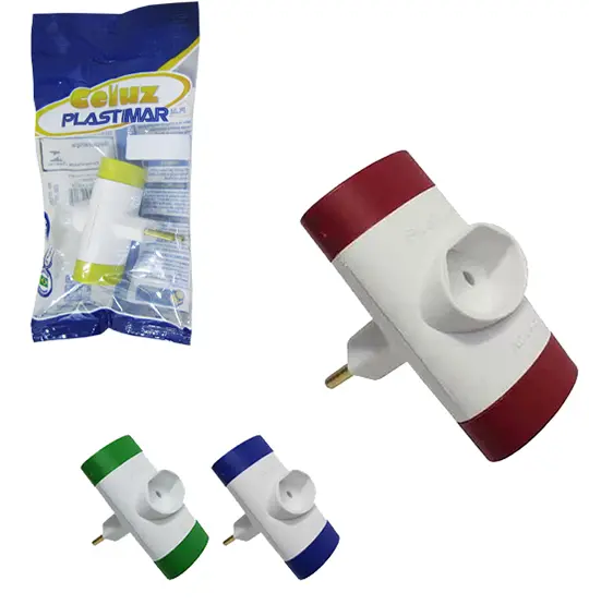 ADAPTADOR DE TOMADA BENJAMIM COM 3 SAIDAS 2P 10A 250V FLOW PACK