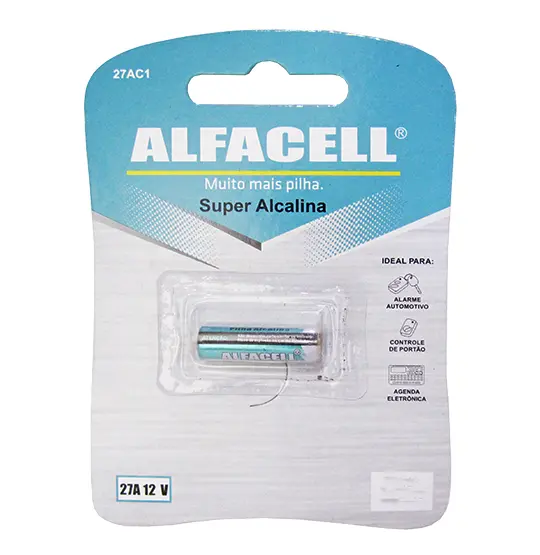 PILHA / BATERIA 27A 12V ALCALINA NA CARTELA