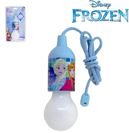 LUMINARIA PENDENTE DE LED SUPER BRILHANTE COM CORDAO FROZEN 1W A PILHA