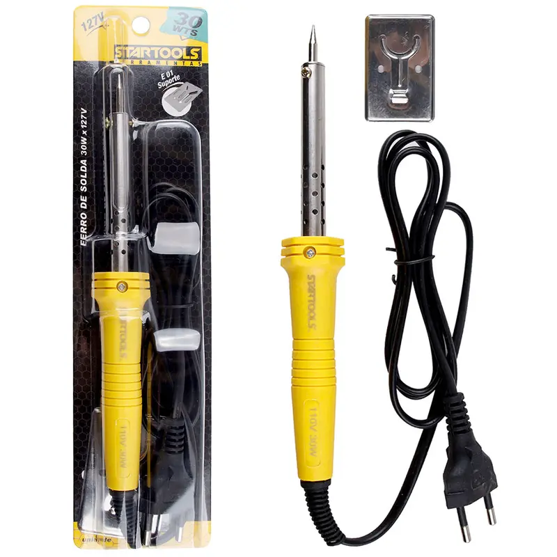 FERRO DE SOLDA COM SUPORTE 30W 127V PRO