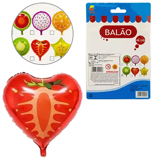 BALAO / BEXIGA FRUTAS SORTIDAS 46CM