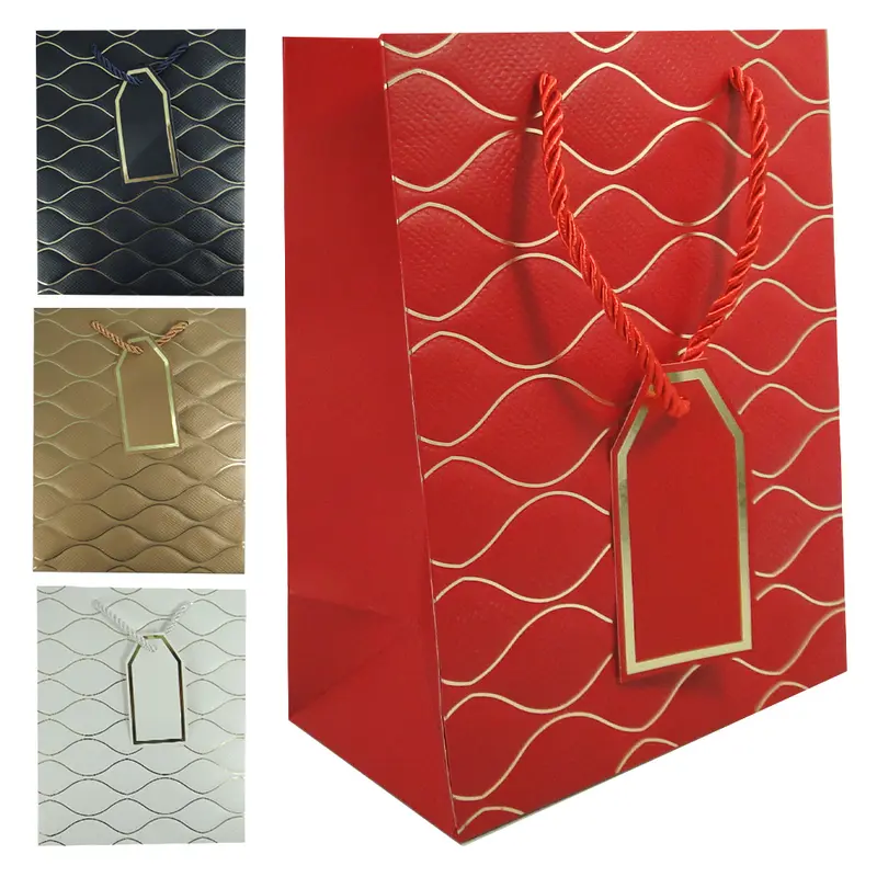 BOLSA SACOLA DE PAPEL PARA PRESENTE LUXO 42X31X12CM