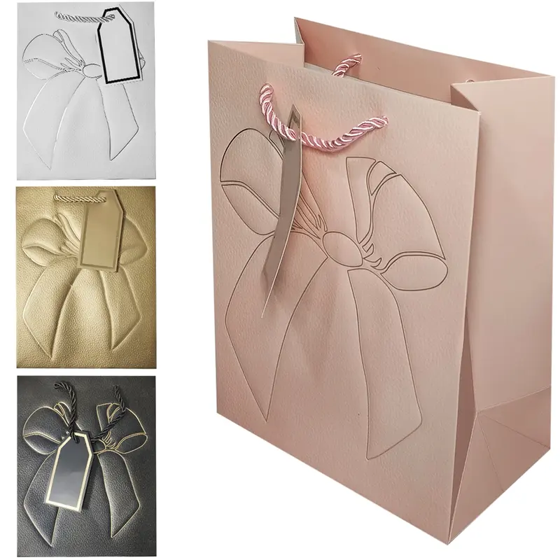 BOLSA SACOLA DE PAPEL PARA PRESENTE LUXO LACO 32X26X12CM