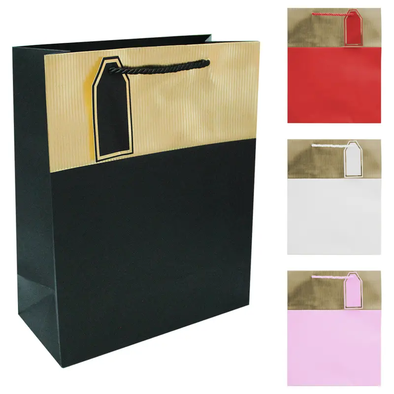 BOLSA SACOLA DE PAPEL PARA PRESENTE LUXO 32X26X12CM