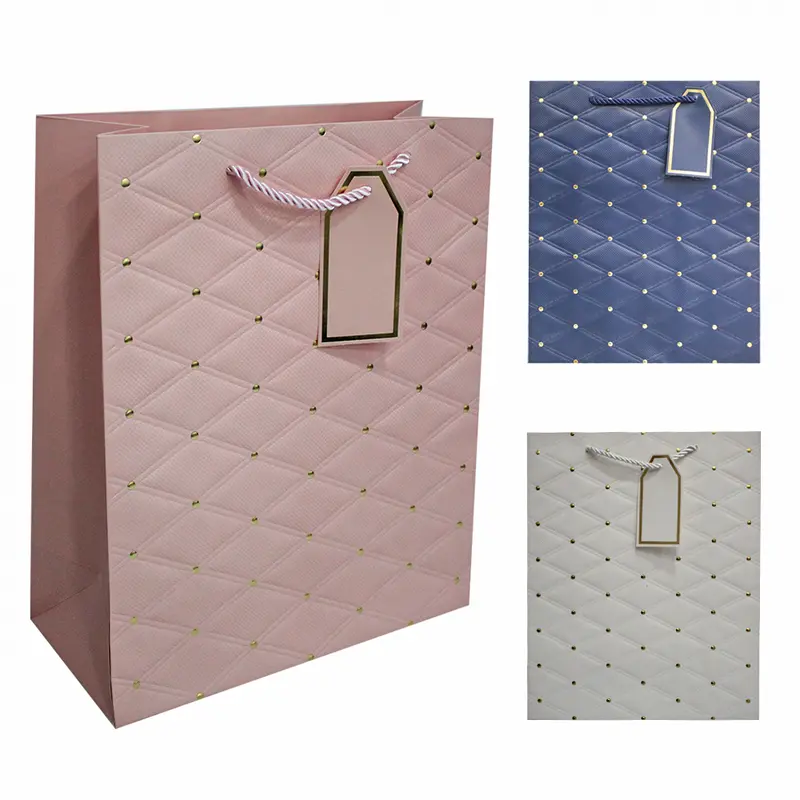 BOLSA SACOLA DE PAPEL PARA PRESENTE LUXO 32X26X12CM