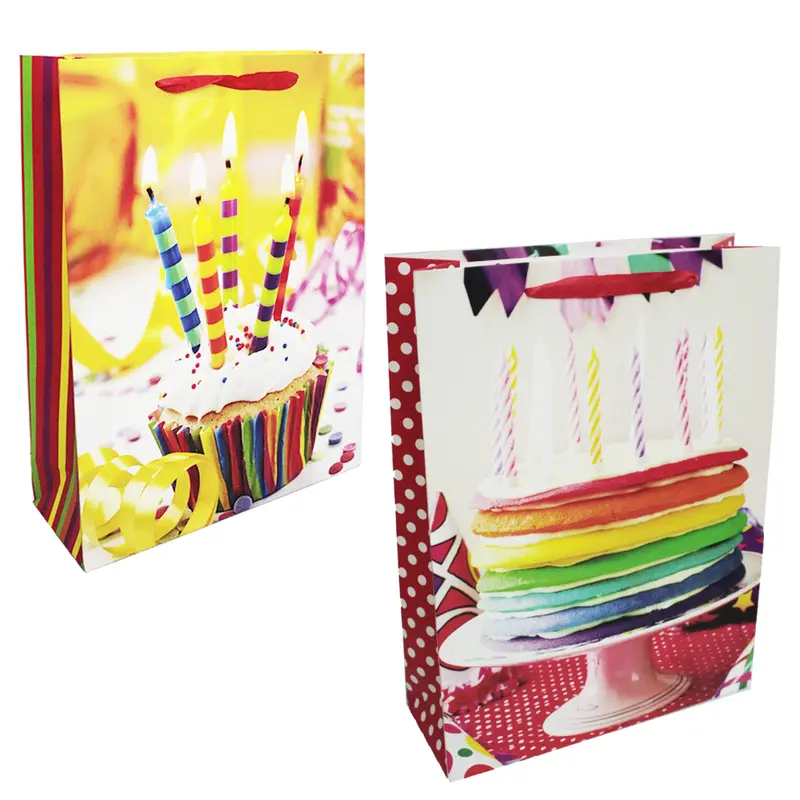 BOLSA SACOLA DE PAPEL PARA PRESENTE LUXO ESTAMPAS SORTIDAS 40X30X12CM