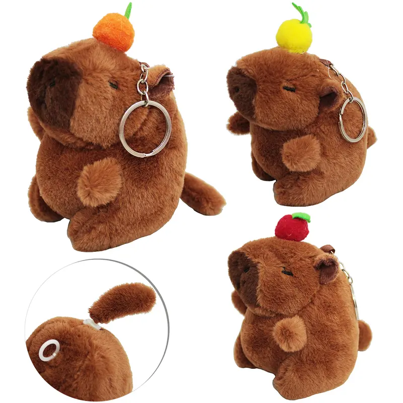 CHAVEIRO DE PELUCIA CAPIVARA A CORDA TOP KIDS