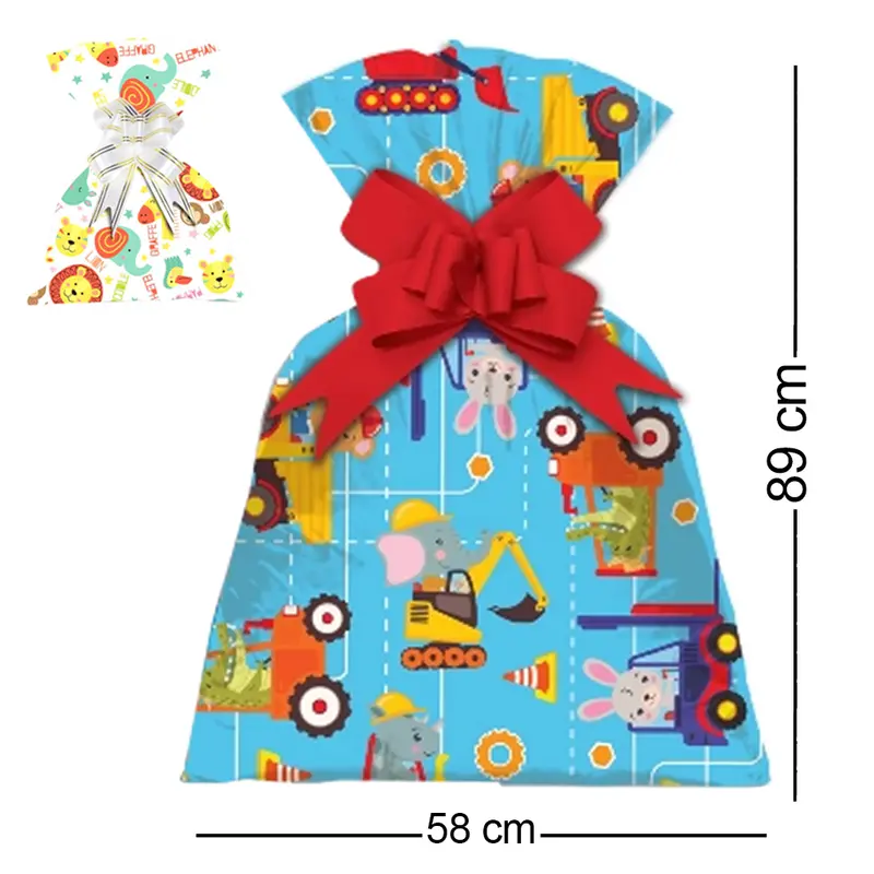 SACO DE PRESENTE BEBE COM 25 PECAS 58X89CM