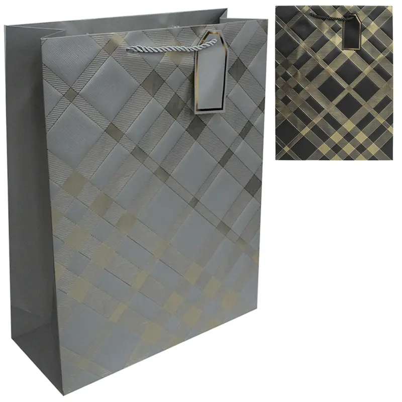 BOLSA SACOLA DE PAPEL PARA PRESENTE LUXO 42X31X12CM