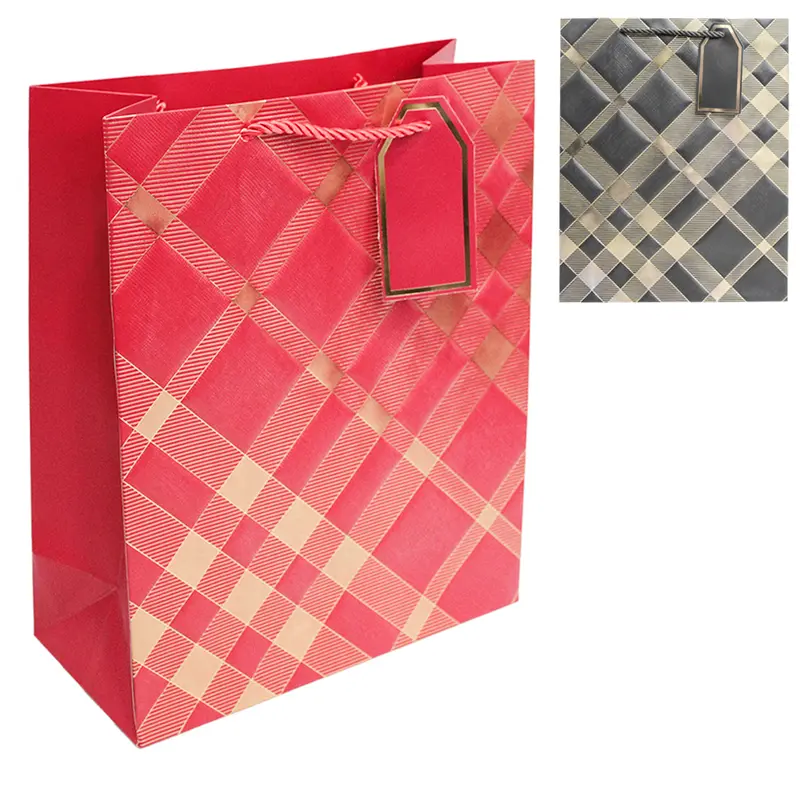BOLSA SACOLA DE PAPEL PARA PRESENTE LUXO 32X26X12CM