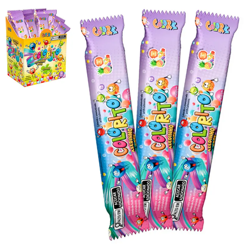 BALA COLORITO AZEDINHO DOCE SALADA DE FRUTA 10G DP PLAY COLORE