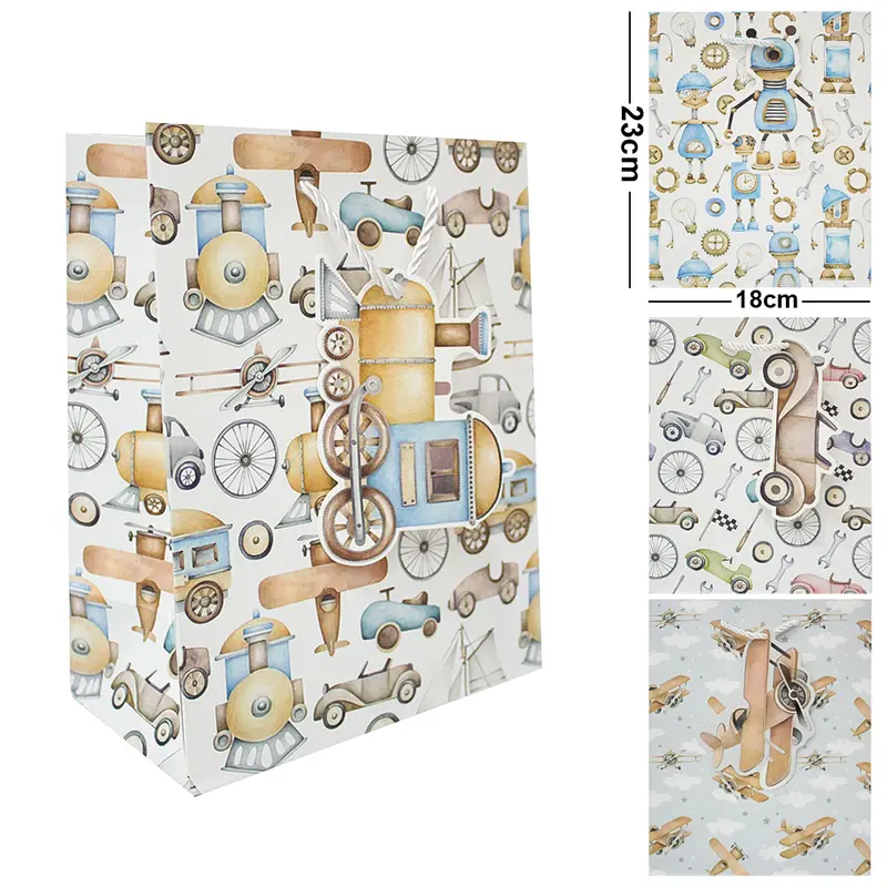 BOLSA SACOLA DE PAPEL PARA PRESENTE LUXO P 23X18X10CM
