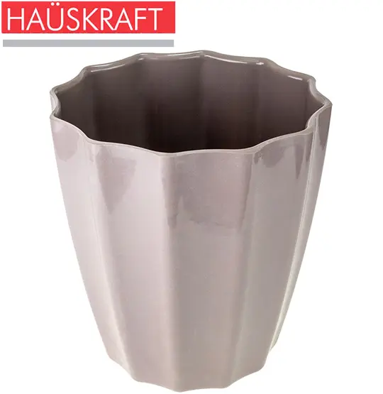 VASO DE MELAMINA FRESIA CHUMBO HAUSKRAFT 7L 26X23,5CM DE Ø