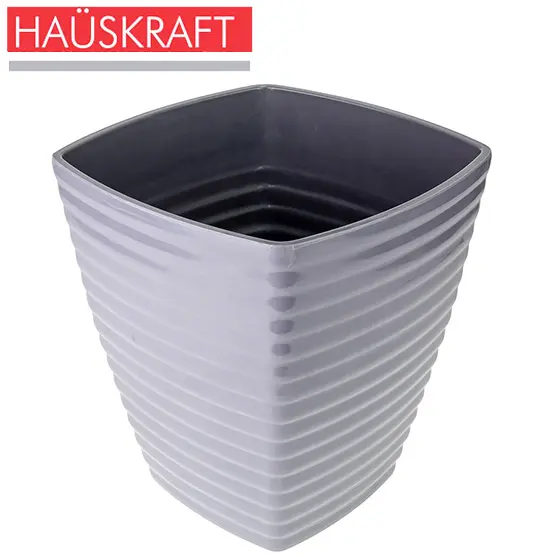 VASO DE MELAMINA LIRIO CINZA HAUSKRAFT 8L 26X23,5CM