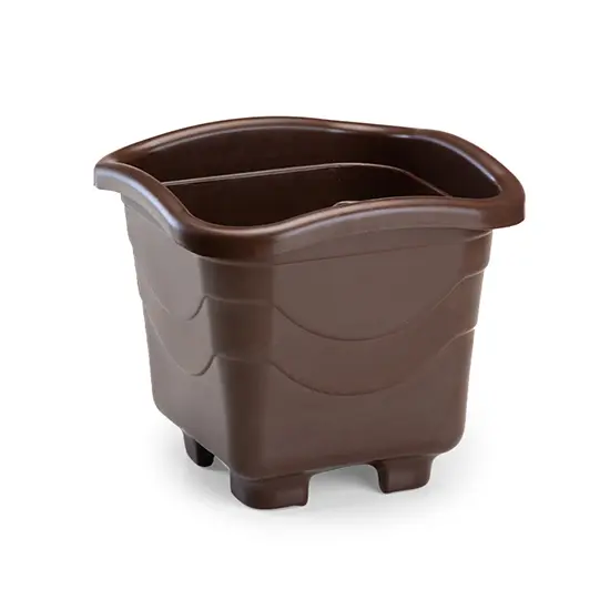 VASO QUADRADO COFFEE GG 18L 37,5X34CM DE PLASTICO