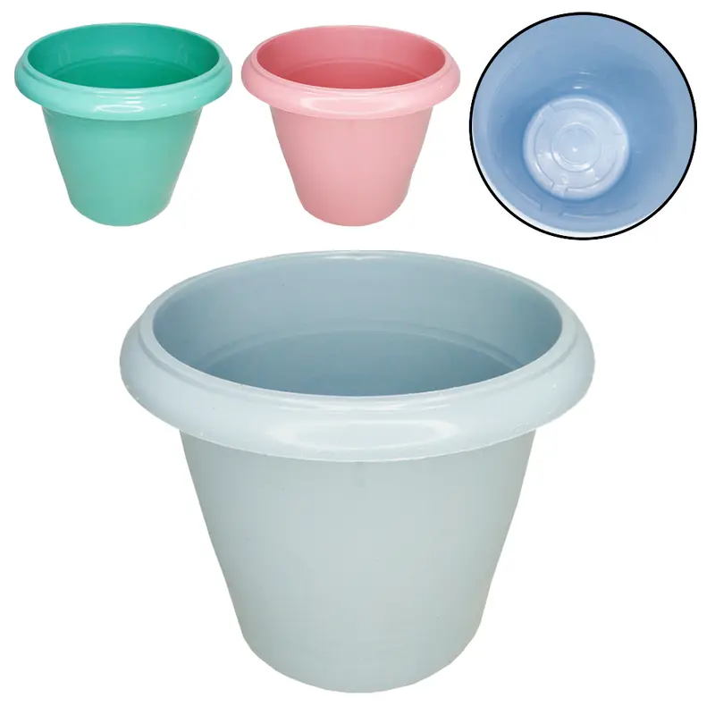 VASO REDONDO COLORS 15L 30,5X32CM DE Ø DE PLASTICO