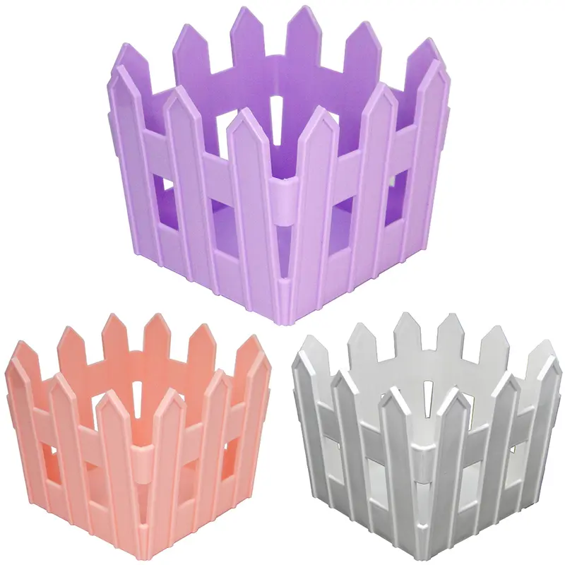 CACHEPOT DE PLASTICO CERQUINHA QUADRADO COLORS 10,5X8,5CM