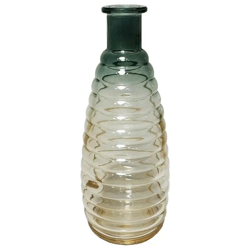VASO DE VIDRO REDONDO COLMEIA 19X7CM DE Ø