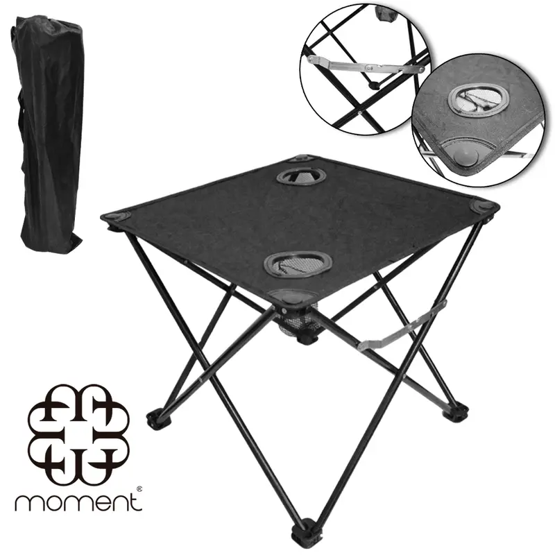MESA DE METAL / OXFORD DOBRAVEL COM APOIO PORTA COPO 48X48X43,5CM