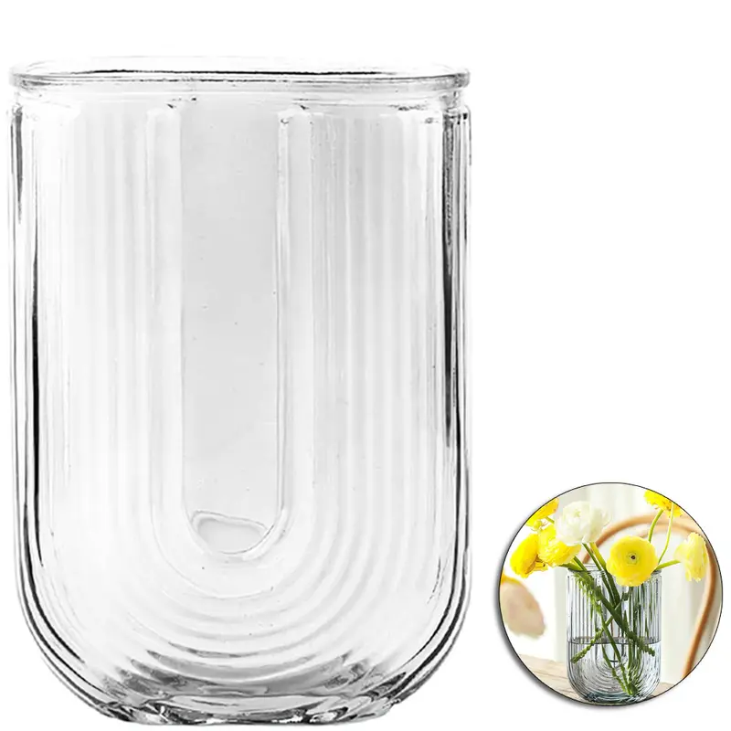 VASO DE VIDRO OVAL 18X12,8X6CM