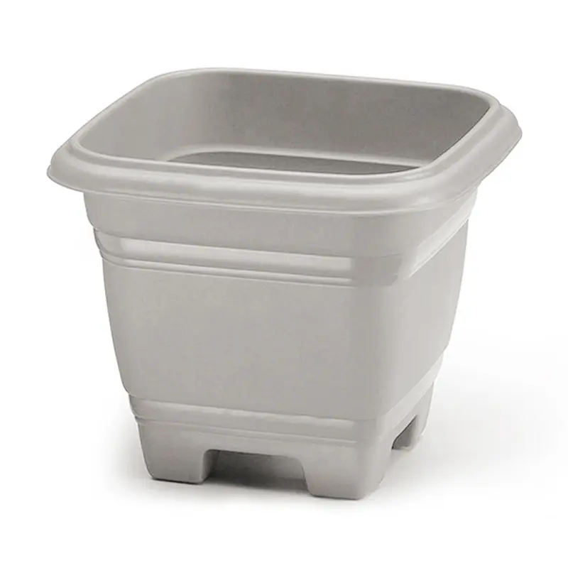 VASO QUADRADO AREIA BELLA FIORE Nº 28 9,7L 27X23,3CM DE PLASTICO