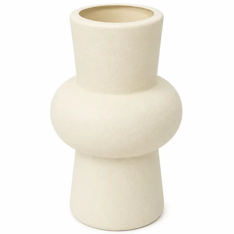 VASO DECORATIVO DE PLASTICO REDONDO 16,5X10CM DE Ø