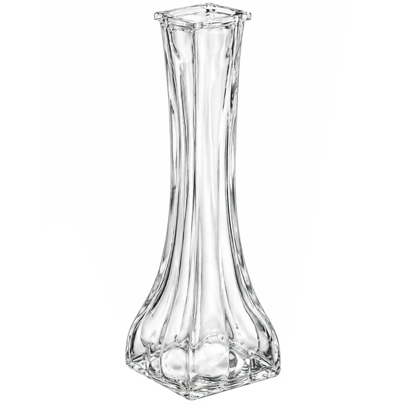 VASO DE VIDRO QUADRADO 20,5X6,5CM
